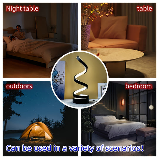 Spiral LED Table Lamp