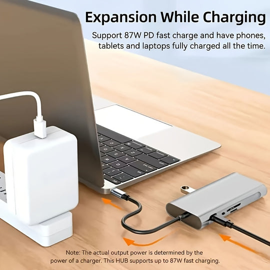 Laptop Expansion Dock with Multiple USB-C Ports