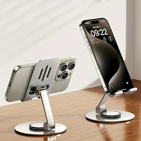 Phone Holder - 360° Rotatable Adjustable Desktop Stand for Live Streaming