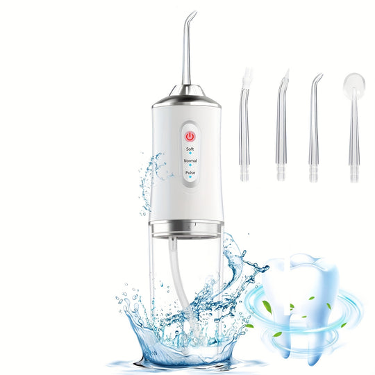 Cordless Dental Oral Irrigator - 4-in-1 Water Flosser