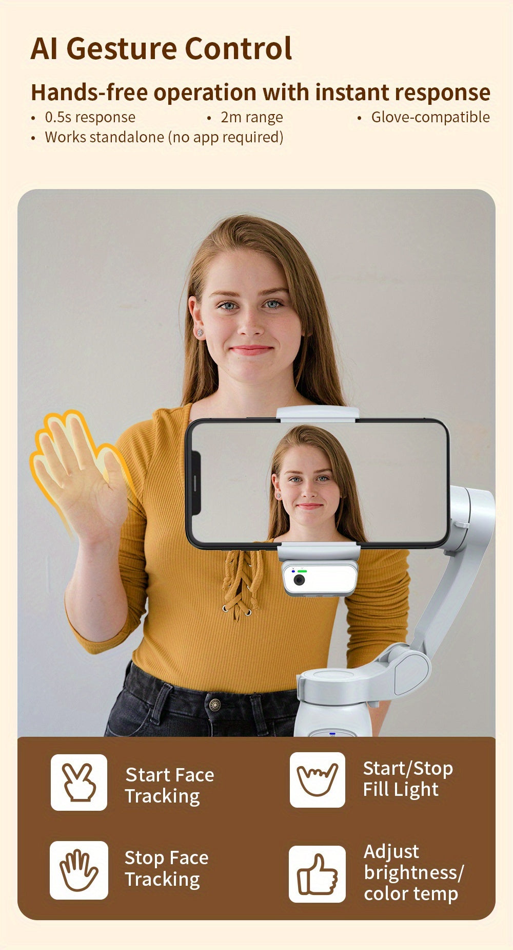 Camera Smartphone Gimbal Stabilizer