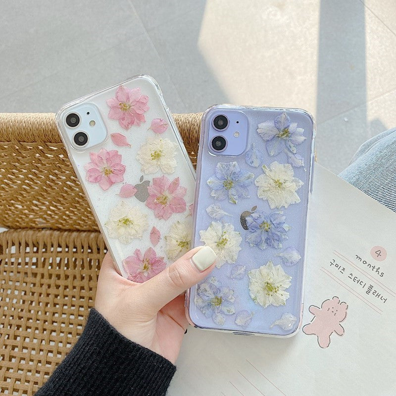 Hyuna handmade real flowers for OPPOreno5pro mobile phone