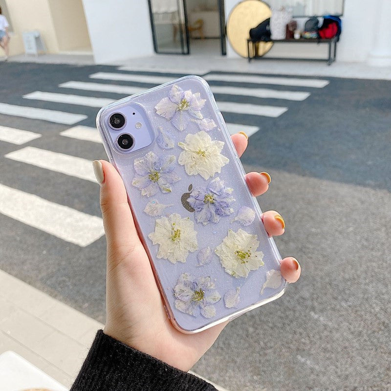 Hyuna handmade real flowers for OPPOreno5pro mobile phone