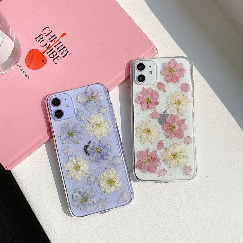 Hyuna handmade real flowers for OPPOreno5pro mobile phone