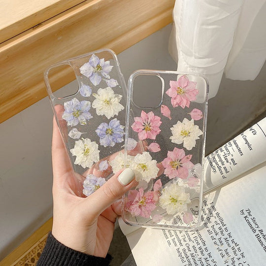 Hyuna handmade real flowers for OPPOreno5pro mobile phone
