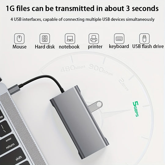 Laptop Expansion Dock with Multiple USB-C Ports