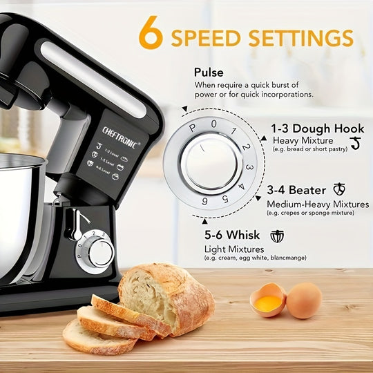 Electric Dough Mixer 1000W - 3.5L Stand Mixer for Bread & Baking