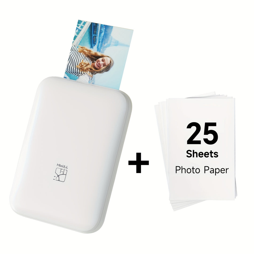 Wireless Portable Photo Printer - Mini Color Printer with No Ink