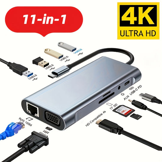 Laptop Expansion Dock with Multiple USB-C Ports
