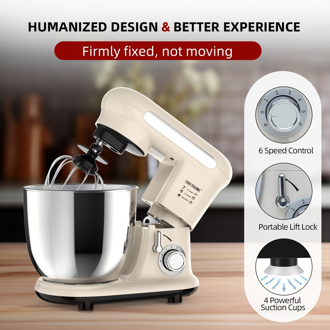 Electric Dough Mixer 1000W - 3.5L Stand Mixer for Bread & Baking