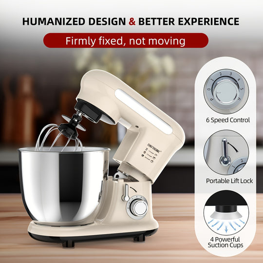 Electric Dough Mixer 1000W - 3.5L Stand Mixer for Bread & Baking
