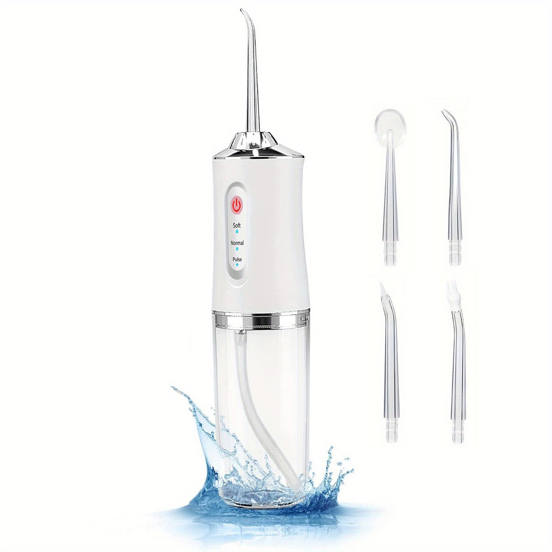 Cordless Dental Oral Irrigator - 4-in-1 Water Flosser