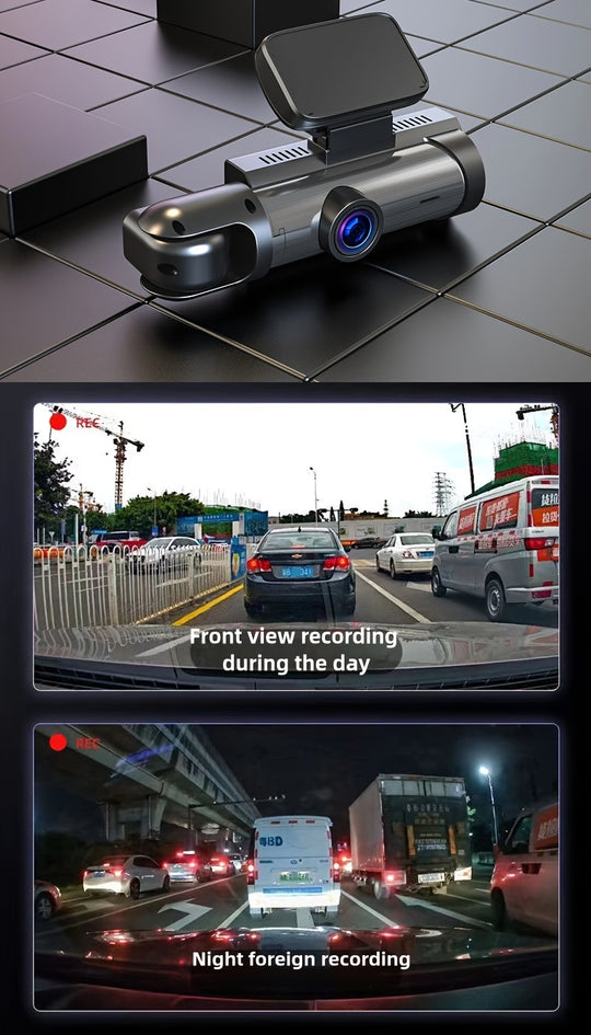 Dash Cam - Dual Camera 1080P with Night Vision, G-Sensor & Loop Recording