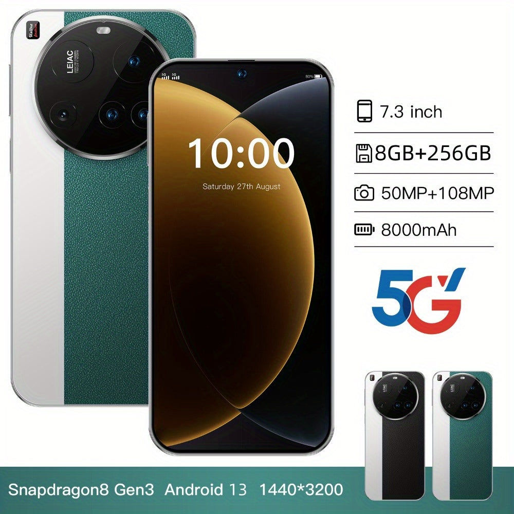 Touch Screen 5G Smart Phone - 7.3-inch High-definition Large Screen
