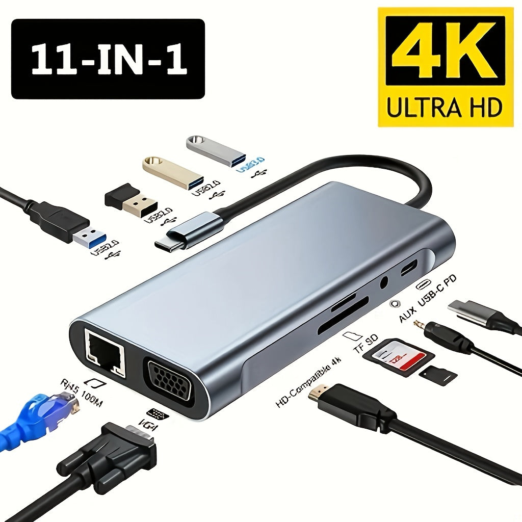 Laptop Expansion Dock with Multiple USB-C Ports