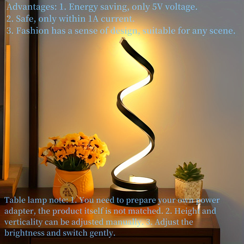 Spiral LED Table Lamp