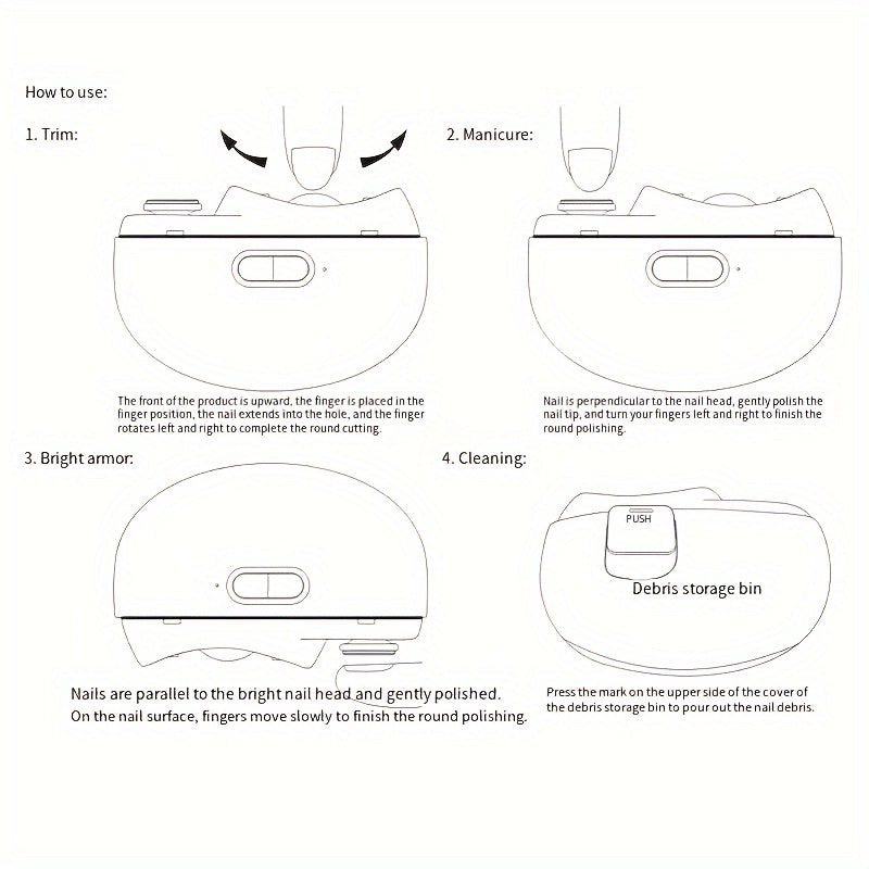 Electric Nail Clipper Nail Care Tools