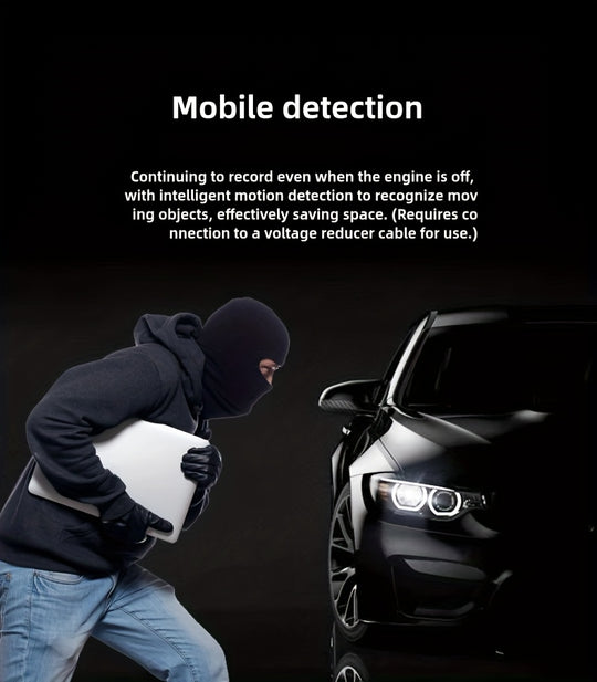 Dash Cam - Dual Camera 1080P with Night Vision, G-Sensor & Loop Recording