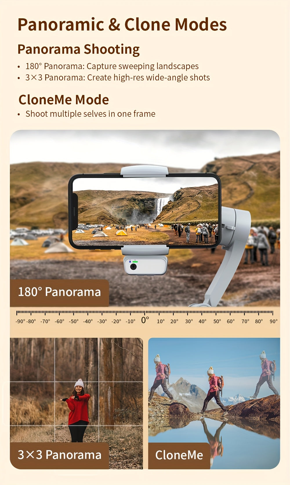 Camera Smartphone Gimbal Stabilizer