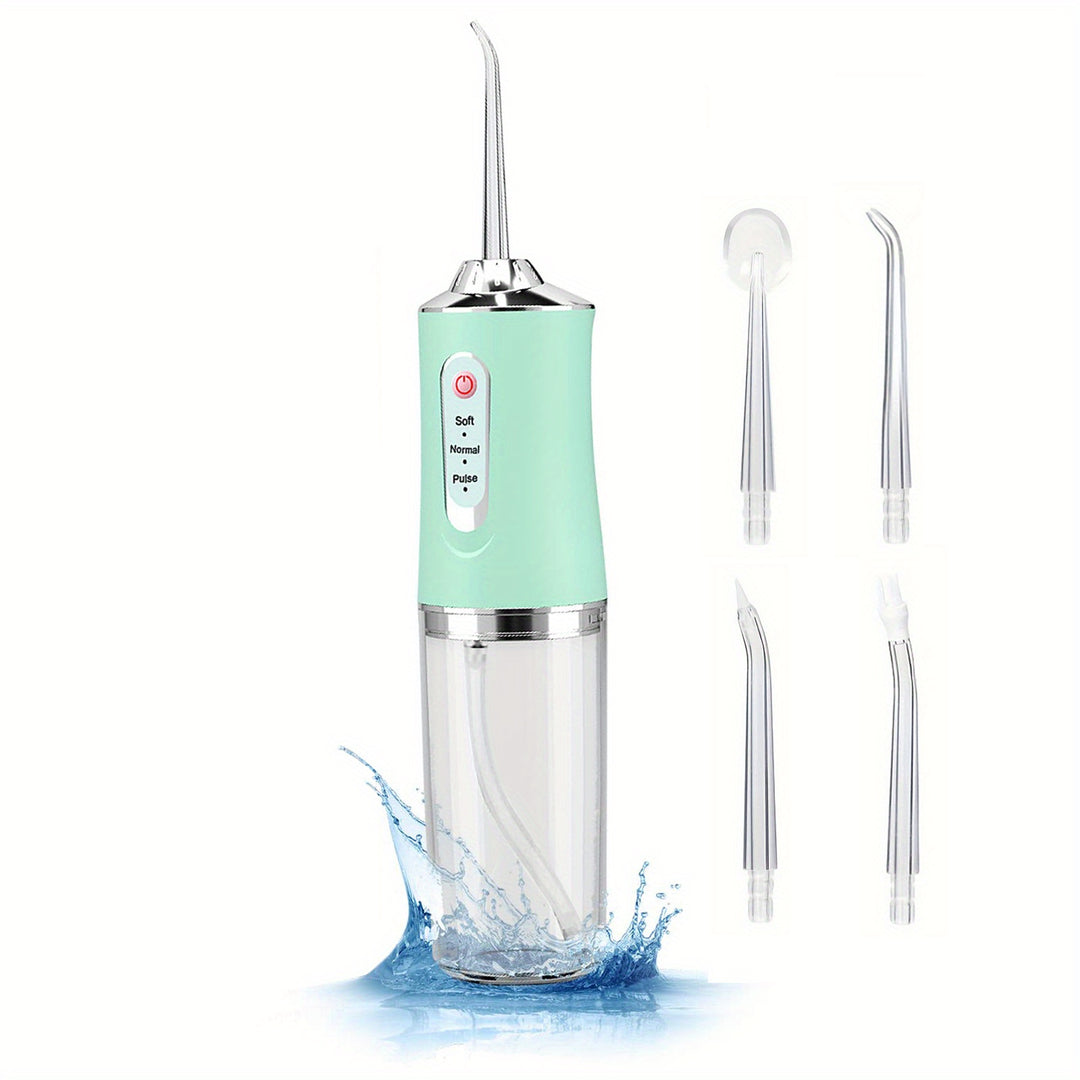 Cordless Dental Oral Irrigator - 4-in-1 Water Flosser