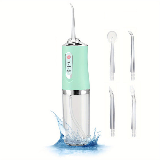 Cordless Dental Oral Irrigator - 4-in-1 Water Flosser