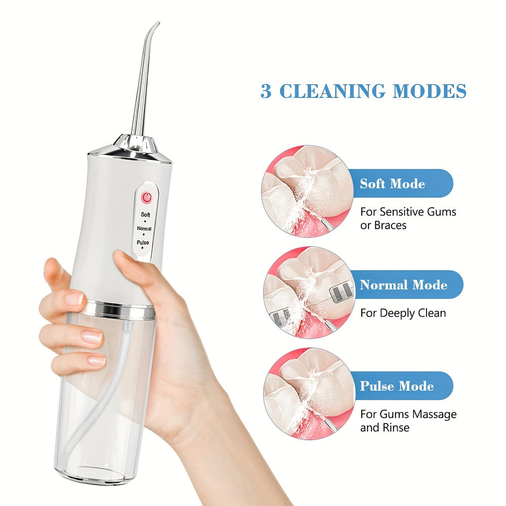 Cordless Dental Oral Irrigator - 4-in-1 Water Flosser