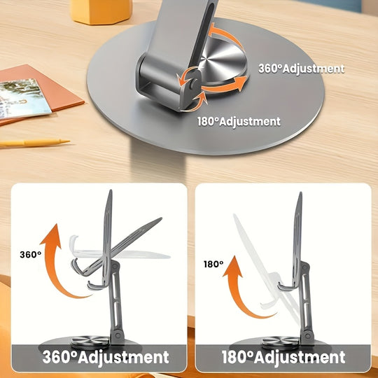 Phone Holder - 360° Rotatable Adjustable Desktop Stand for Live Streaming