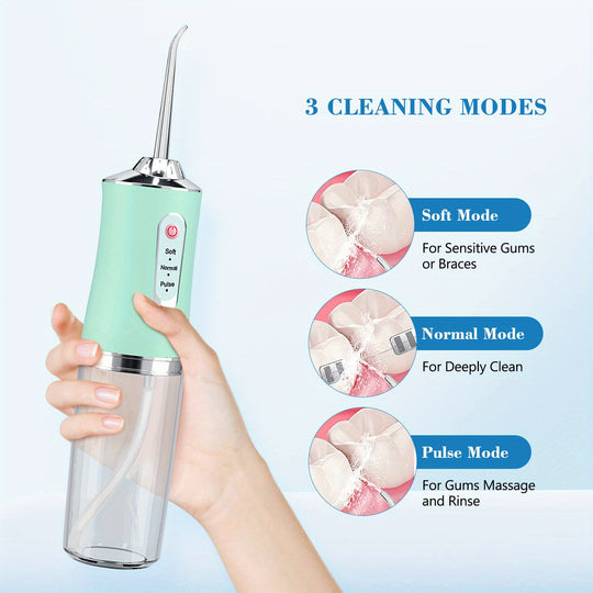 Cordless Dental Oral Irrigator - 4-in-1 Water Flosser