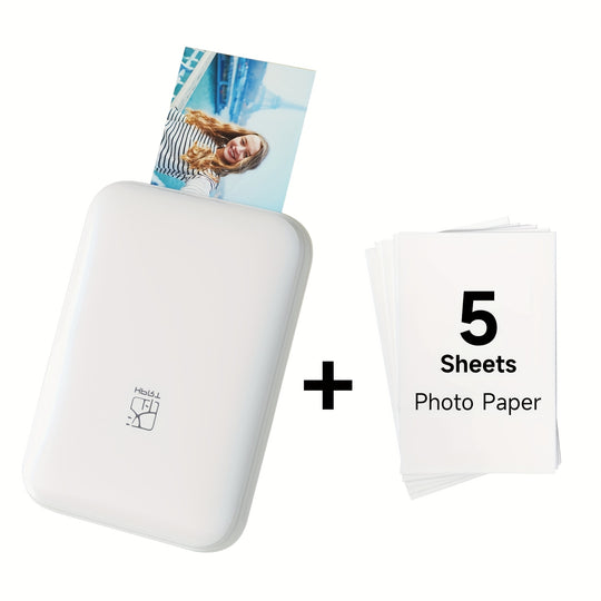 Wireless Portable Photo Printer - Mini Color Printer with No Ink