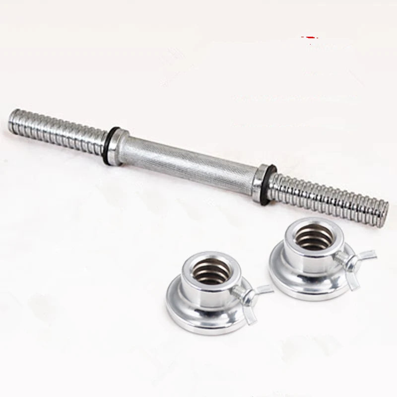 30/34/40/45/50cm Lenght For Home Gym Fitness Dumbbell Bars With Clamps 25mm Standard Threaded Dumbbell Handles F2105