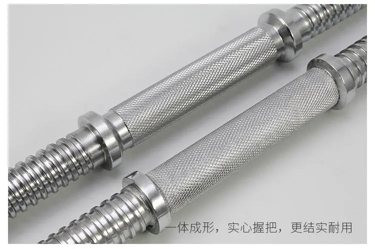 30/34/40/45/50cm Lenght For Home Gym Fitness Dumbbell Bars With Clamps 25mm Standard Threaded Dumbbell Handles F2105