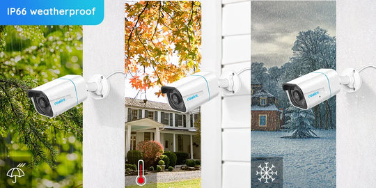 Outdoor Security Camera System - 4K 8CH PoE NVR with 8MP IP Cameras & Night Vision