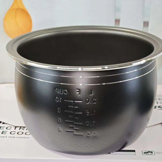 Smart Rice Cooker - 6L Stainless Steel, Touch Screen, Digital Timer, EU & UK Plug