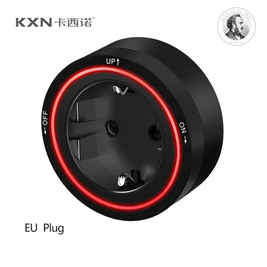 Tabletop Power Track Socket - Hidden Pop-Up Outlet with USB & LED, UK/US/EU Plugs - for Home, Kitchen & Office