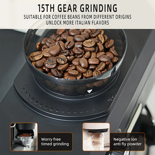 Bean to Cup Espresso Machine with Grinder - AC510, 15 Bar, 1150W, 0.75L Tank