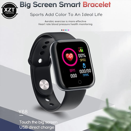 Y68 Smart Watch - Health Monitor Fitness Tracker Bracelet