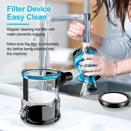 Corded Stick Vacuum Cleaner - 600W Powerful Suction, Bagless, Cyclone Filter - for Home, Pet Hair & Hard Floor