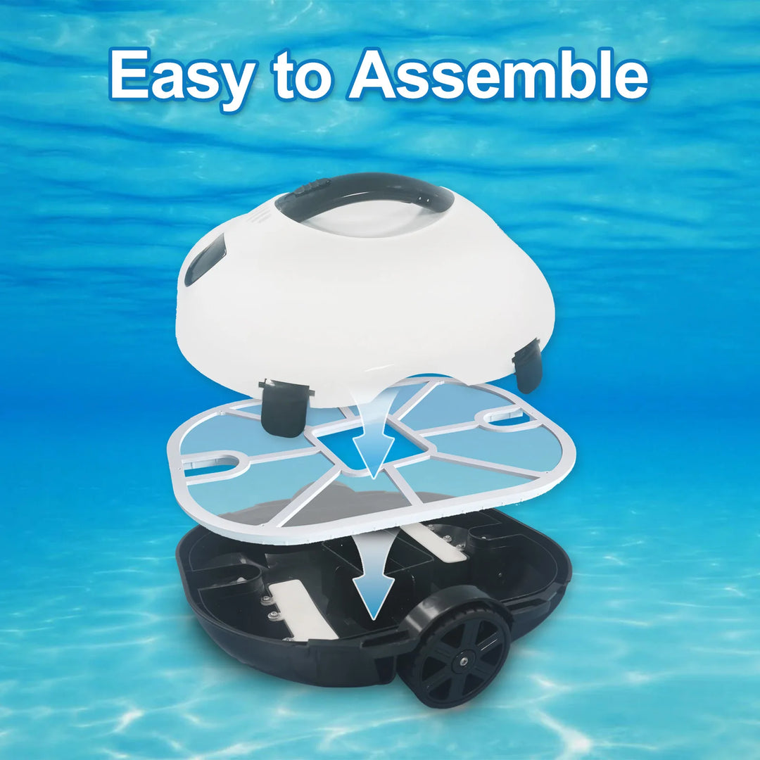 Cordless Robotic Pool Cleaner - Dual Path Planning, EU & US Compatible