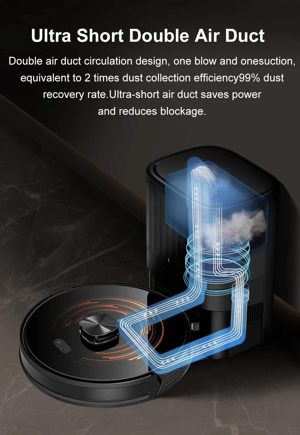 ABIR K30 Smart Robot Vacuum Cleaner Self Emptying Sweeping Robot Robotic Vaccum Cleaner with Dustbin