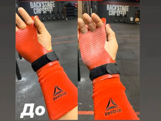 Carbon Gymnastics Hand Grips Weightlifting Workout Gym Gloves Palm Protection for Kettlebell Pull Up Gymnastic Crossfit Grip