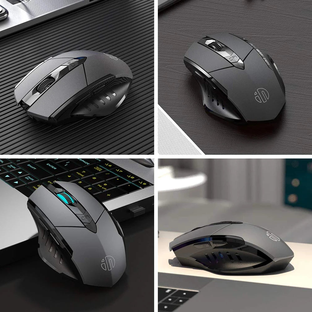 Wireless Mouse F1S - Silent Ergonomic, 2400 DPI, 500mAh - for PC, Laptop & Tablet