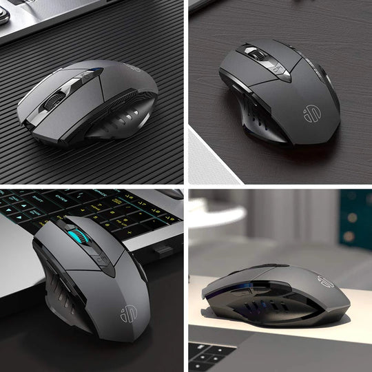 Wireless Mouse F1S - Silent Ergonomic, 2400 DPI, 500mAh - for PC, Laptop & Tablet