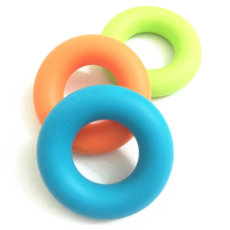Portable Oval Circular Silicone Grip Ball Finger Exercise Device Grip Strength Trainer Silicone Expansion Ring 9-piece Set