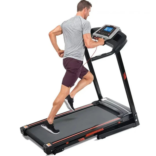 Folding Treadmill for Home - 3.5HP Electric with LCD Display & Heart Rate Monitor