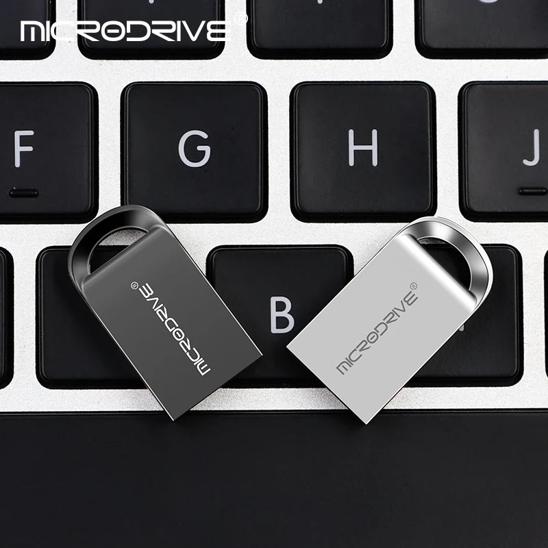 Mini Metal USB Flash Drive - Super Compact Pen Drive USB 2.0 for PC Laptop Tablet