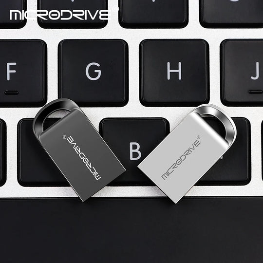 Mini Metal USB Flash Drive - Super Compact Pen Drive USB 2.0 for PC Laptop Tablet