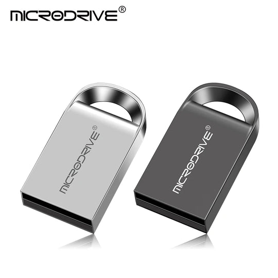 Mini Metal USB Flash Drive - Super Compact Pen Drive USB 2.0 for PC Laptop Tablet