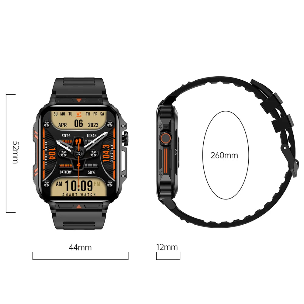 Smartwatch Answer Call Big Battery Fitness Tracker Waterproof