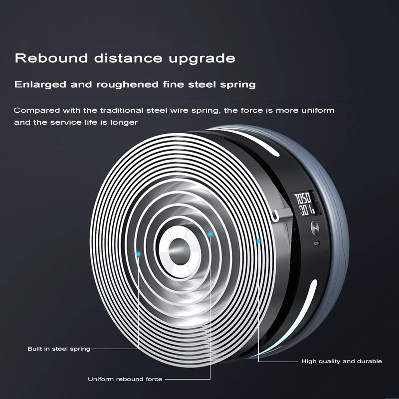 Intelligent Automatic Rebound Ab Roller, Abdominal Wheel for camping, Silent Fitness, Abdominal Strengthening Wheel