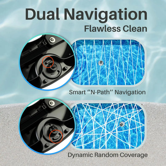 EU and USA Stocks Cordless Robotic Swimming Pool Cleaner  Two Adjustable Path Planning Methods for Pool Cleaning